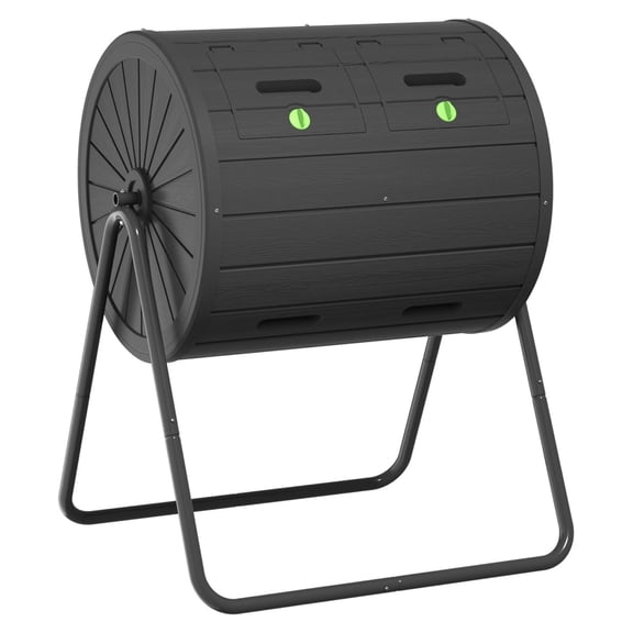 XYX Compost Bin 45 Gallon Outdoor, Black