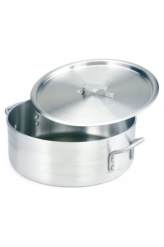 Extra Heavy Weight Aluminum Braziers with Pan Covers, 10 Quart