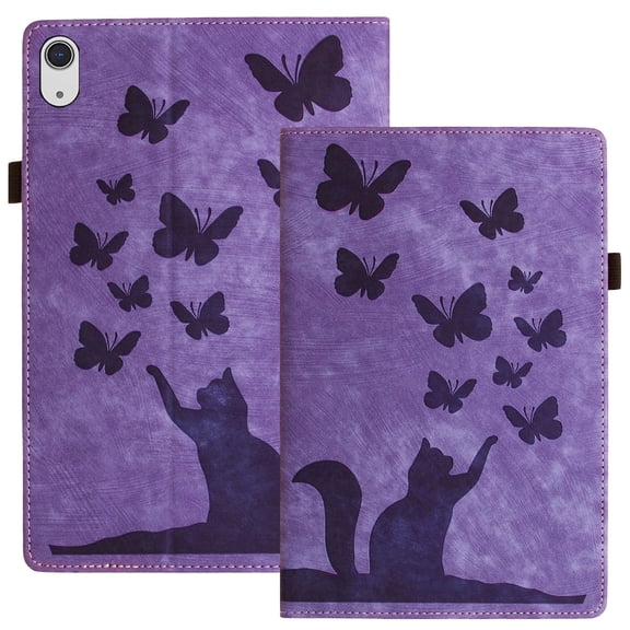 XYX Slim Folio Stand Cover Tablet Case for iPad 10th Generation 10.9 Inch, Solid Print, Purple, New, 1 Count