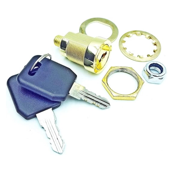 XYX Stack-On Replacement Key Lock with Bright Brass Finish