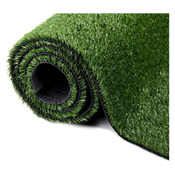 XYX Synthetic Artificial Grass Turf 0.4" Customized Sizes, Drainage Holes Pet Faux Grass Astroturf Rug Carpet 5FTX7FT Indoor Outdoor Rug Area Garden Decor