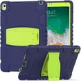 thumbnail image 1 of XYX Case for 10.2 inch iPad 9th/8th/7th Generation (2021/2020/2019), Dual Layer Slim Heavy Shockproof Rugged Protective Cover Case with Kickstand (Navy Lime), 1 of 7