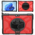 thumbnail image 1 of XYX Case for 10.5 inch Microsoft Surface Go 4/Surface Go 3/Surface Go 2, 360 Rotating Heavy Duty Shockproof Cover with Kickstand and Hand Strap (Red), 1 of 7