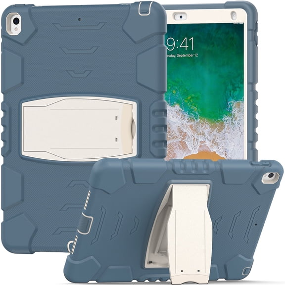 XYX Case for 10.5 inch iPad Air 3rd 2019/iPad Pro 10.5 inch 2017, Dual Layer Slim Heavy Shockproof Rugged Protective Cover Case with Kickstand (Cornflower Blue)