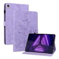 thumbnail image 1 of XYX for Lenovo Tab K10 10.3 Inch 2021 TB-X6C6F TB-X6C6X Case, PU Leather Slim Folio with Multi-Angle Stand - Purple Lily Flower, 1 of 7