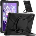 thumbnail image 1 of Case for Lenovo Tab M10 Plus 3rd Gen 10.6 Inch 2022 (Model:TB-125F/TB-128F), 360 Degree Rotating Hand Grip Shockproof Cover with Shoulder Strap, Black, 1 of 1