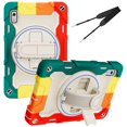 thumbnail image 1 of 3in1 Rotating Stand Case for Lenovo Tab M9 9.0 inch 2023 Released TB-310FU with Hand/Shoulder Strap, Shockproof Rugged, Red, 1 of 7