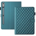 thumbnail image 1 of For Lenovo Tab P11 (2nd Gen)/Lenovo Tab P11 2022 11.5 inch Case, Rhombus Pattern Multiple Viewing Angles Stand Slim Folio Cover (Green), 1 of 6