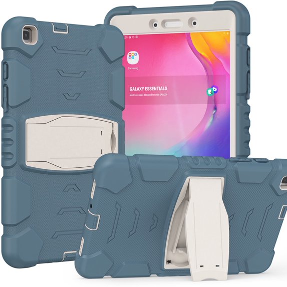 XYX Case for Samsung Galaxy Tab A 8.0 inch (SM-T290/SM-T295), Dual Layer Slim Heavy Shockproof Rugged Protective Cover Case with Kickstand (Cornflower Blue)