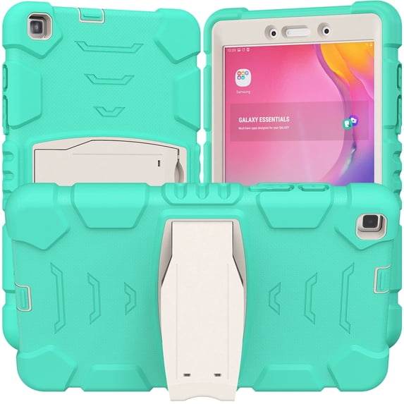 XYX Case for Samsung Galaxy Tab A 8.0 inch (SM-T290/SM-T295), Dual Layer Slim Heavy Shockproof Rugged Protective Cover Case with Kickstand (Mint Green)