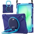 thumbnail image 1 of Case for Samsung Galaxy Tab A11+ 11 inch, 360 Degree Rotating Hand Grip Shockproof Cover with Shoulder Strap, NavyBlue Blue, 1 of 7