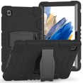 thumbnail image 1 of XYX Case for Samsung Galaxy Tab A8 10.5 inch (SM-X200/SM-X205), Dual Layer Slim Heavy Shockproof Rugged Protective Cover Case with Kickstand (Black), 1 of 7