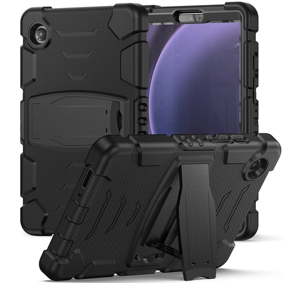 XYX Case for Samsung Galaxy Tab A9 8.7 inch (SM-X110/SM-X115), Dual Layer Slim Heavy Shockproof Rugged Protective Cover Case with Kickstand (Black)