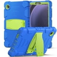 thumbnail image 1 of XYX Case for Samsung Galaxy Tab A9 8.7 inch (SM-X110/SM-X115), Dual Layer Slim Heavy Shockproof Rugged Protective Cover Case with Kickstand (Blue Lime), 1 of 7