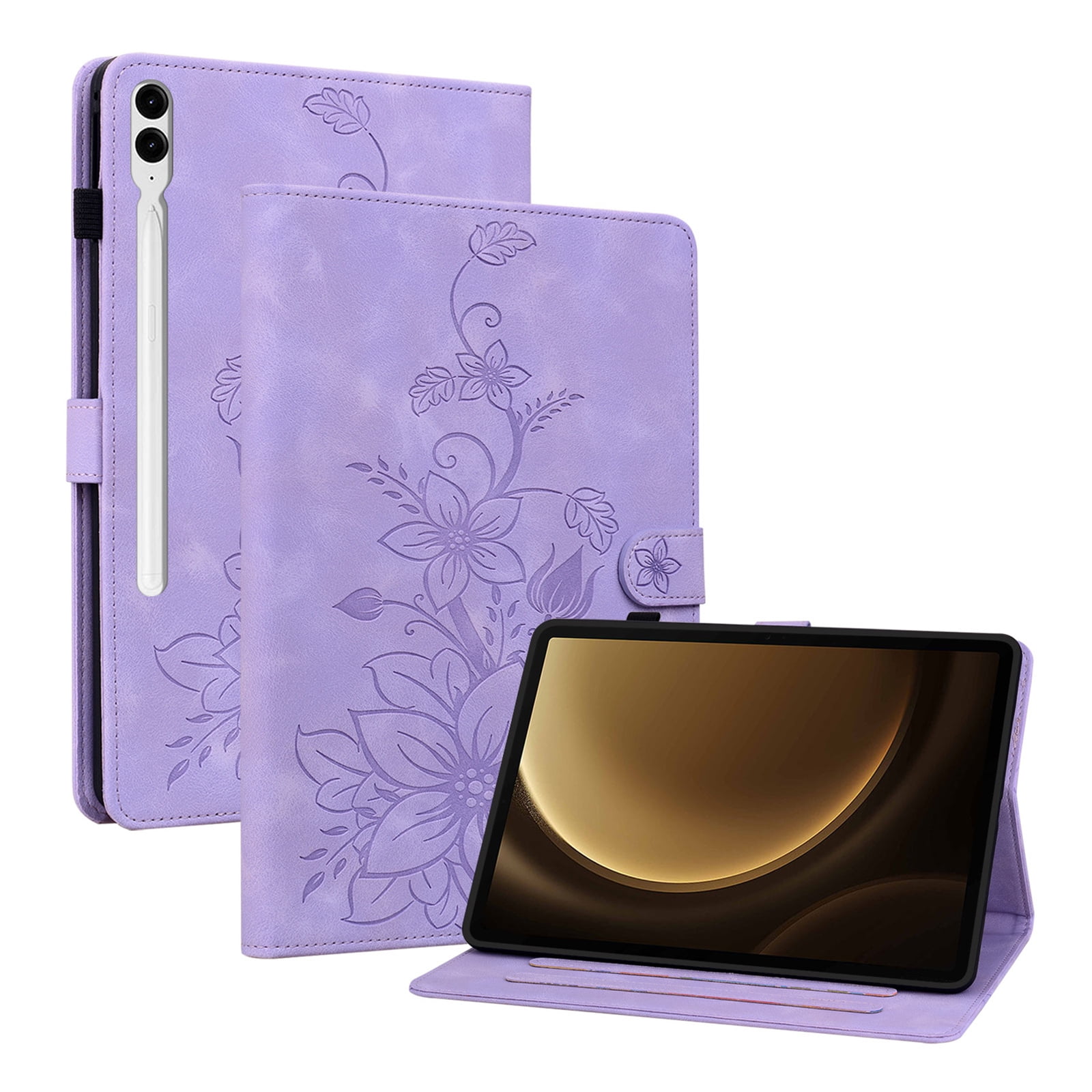 XYX for Samsung Galaxy Tab S10+/Tab S9 FE+/Tab S9+ Plus Case, PU ...