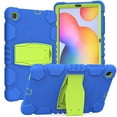 thumbnail image 1 of XYX Case for Samsung Galaxy Tab S6 Lite 10.4 inch (SM-P610/SM-P615/SM-P613/SM-P619), Dual Layer Slim Heavy Shockproof Rugged Protective Cover Case with Kickstand (Blue Lime), 1 of 7
