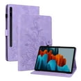 thumbnail image 1 of XYX for Samsung Galaxy Tab S7+ Plus/S8+ Plus/S7 FE/T730/T736/X800/X806 Case, PU Leather Slim Folio with Multi-Angle Stand - Purple Lily Flower, 1 of 7