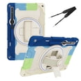 thumbnail image 1 of 3in1 Rotating Stand Case for Samsung Galaxy Tab S8 Ultra 14.6 inch SM-X900 with Hand/Shoulder Strap, Shockproof Rugged, Multicolor, 1 of 7