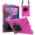 thumbnail image 1 of XYX Case for 12.3 inch Microsoft Surface Pro 7 Plus/Pro 7/Pro 6/Pro 5/Pro 4 with 360 Degree Rotating, Hand Strap, Shoulder Strap, Rose, 1 of 7