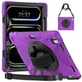 thumbnail image 1 of XYX Case for 13-inch iPad Pro 13 M4 2024 (Model:A2926/A3007) with 360 Degree Rotating, Hand Strap, Shoulder Strap, Purple, 1 of 7