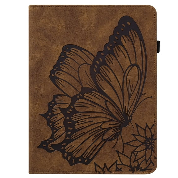 XYX Case for 6.8 inch Kindle Paperwhite (11th Generation-2021/2023/2024), Retro Butterfly Slim Folio Stand Cover (Brown)