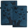 thumbnail image 1 of XYX Case for Kindle Fire HD 10 Tablet (11th Generation, 2021 Release), Butterfly Cat Slim Folio Stand Cover for Fire Tablet 10 2021, Dark Blue, 1 of 7