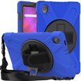 thumbnail image 1 of XYX Case for Lenovo Tab K10 TB-X6C6L/Tab M10 Plus 10.3 inch 2020 with 360 Degree Rotating, Hand Strap, Shoulder Strap, Blue, 1 of 7