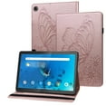 thumbnail image 1 of XYX Case for Lenovo Tab M10 Plus 3rd Gen 10.6 inch TB-015F/TB-018F, Retro Butterfly Slim Folio Stand Cover (Rose Gold), 1 of 6