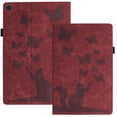 thumbnail image 1 of XYX Case for Lenovo Tab M10 Plus 3rd Gen Case 10.6 inch, Butterfly Cat Slim Folio Stand Cover, Red, 1 of 7
