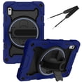 thumbnail image 1 of XYX 3in1 Rotating Stand Case for Lenovo Tab M9 9.0 inch 2023 Released TB-310FU with Hand/Shoulder Strap, Shockproof Rugged, Navy Blue, 1 of 7