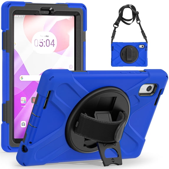 XYX Case for Lenovo Tab M9 9.0 inch 2023 Released TB-310FU with 360 Degree Rotating, Hand Strap, Shoulder Strap, Blue