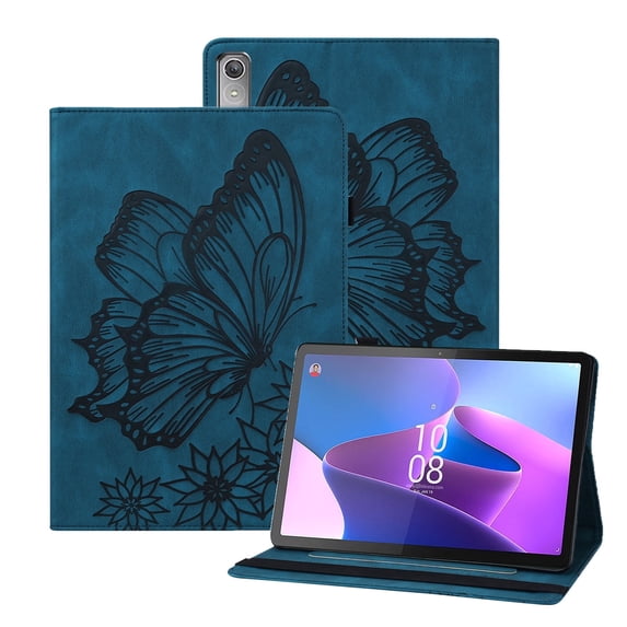 XYX Case for Lenovo Tab P11 Gen 2 11.5 2022 TB350FU, Retro Butterfly Slim Folio Stand Cover (Blue)