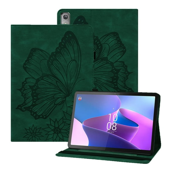 XYX Case for Lenovo Tab P11 Gen 2 11.5 2022 TB350FU, Retro Butterfly Slim Folio Stand Cover (Green)