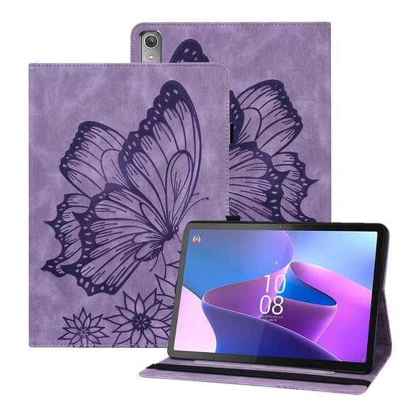 XYX Case for Lenovo Tab P11 Gen 2 11.5 2022 TB350FU, Retro Butterfly Slim Folio Stand Cover (Purple)