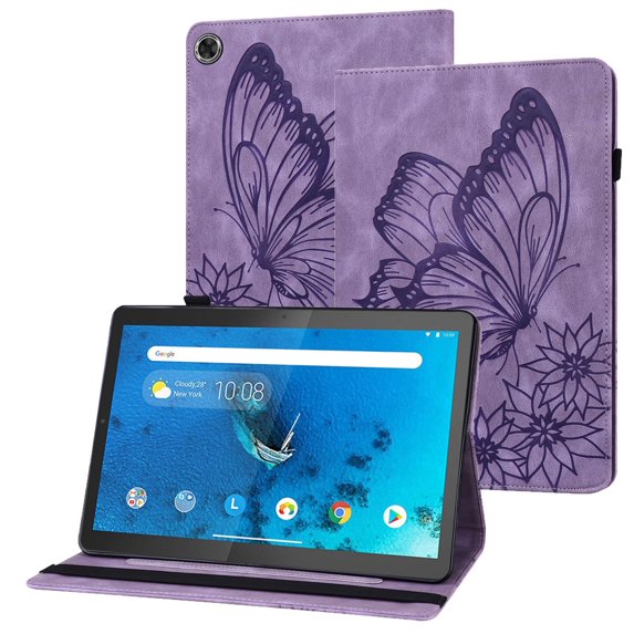 XYX Case for MatePad SE 10.1 inch Ags3K-W20 Ags3K-AL20, Retro Butterfly Slim Folio Stand Cover (Purple)