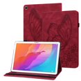 thumbnail image 1 of XYX Case for MatePad T10s 10.1 inch AGS3-L09 AGS3-W09, Retro Butterfly Slim Folio Stand Cover (Red), 1 of 6