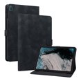 thumbnail image 1 of XYX for Nokia T20 10.36 Inch 2021 Released Case, PU Leather Slim Folio with Multi-Angle Stand, Black Lily Flower, 1 of 7