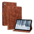 thumbnail image 1 of XYX for Nokia T21 10.4 Inch 2022 Released Case, PU Leather Slim Folio with Multi-Angle Stand - Brown Lily Flower, 1 of 7