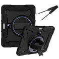 thumbnail image 1 of 3in1 Rotating Stand Case for Oppo Pad 2/OnePlus Pad 11.61 inch 2023 Release with Hand/Shoulder Strap, Shockproof Rugged, Black, 1 of 7