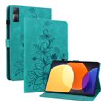 thumbnail image 1 of XYX for Redmi Pad 10.61 inch Case, PU Leather Slim Folio with Multi-Angle Stand, Green Lily Flower, 1 of 7