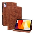 thumbnail image 1 of XYX for Redmi Pad SE 11.0 inch Case, PU Leather Slim Folio with Multi-Angle Stand - Brown Lily Flower, 1 of 7