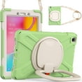 thumbnail image 1 of XYX Case for Samsung Galaxy Tab A 8.0 2019 SM-T290/SM-T295, 360 Degree Rotating Hand Grip Shockproof Cover with Shoulder Strap, Matcha Green, 1 of 7
