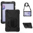 thumbnail image 1 of XYX Case for Samsung Galaxy Tab A 8.4 2020 SM-T307U with 360 Degree Rotating, Hand Strap, Shoulder Strap, Black, 1 of 7
