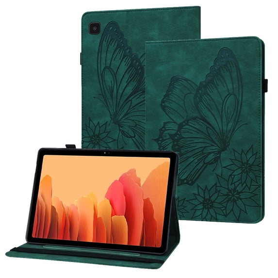 XYX Case for Samsung Galaxy Tab A7 10.4 inch 2020 Release SM-T500 SM-T505, Retro Butterfly Slim Folio Stand Cover (Green)