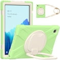 thumbnail image 1 of XYX Case for Samsung Galaxy Tab A7 10.4 inch SM-T500/SM-T505, 360 Degree Rotating Hand Grip Shockproof Cover with Shoulder Strap, Matcha Green, 1 of 7