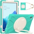 thumbnail image 1 of XYX Case for Samsung Galaxy Tab A7 10.4 inch SM-T500/SM-T505, 360 Degree Rotating Hand Grip Shockproof Cover with Shoulder Strap, Mint Green, 1 of 7