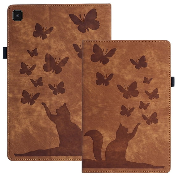 XYX Case for Samsung Galaxy Tab A7 Lite 8.7 inch 2021 Release SM-T220, Butterfly Cat Slim Folio Stand Cover for Galaxy Tab A7 Lite, Brown