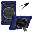 thumbnail image 1 of 3in1 Rotating Stand Case for Samsung Galaxy Tab A7 Lite 8.7 inch SM-T220 with Hand/Shoulder Strap, Shockproof Rugged, Blue, 1 of 7