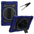 thumbnail image 1 of 3in1 Rotating Stand Case for Samsung Galaxy Tab A8 10.5 inch SM-X200/SM-X205 with Hand/Shoulder Strap, Shockproof Rugged, Blue, 1 of 7