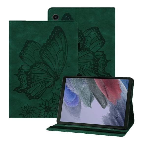 XYX Case for Samsung Galaxy Tab A8 10.5 inch 2021 Release SM-X200 SM-X205, Retro Butterfly Slim Folio Stand Cover (Green)